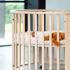 Kidsmill Soft Elegance II Boxmatras Hoes Rond Ø 90 cm - Iceblue New