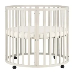 Kidsmill Soft Elegance II Boxmatras Hoes Rond Ø 90 cm - Iceblue New