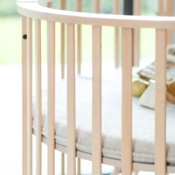 Kidsmill Soft Elegance II Boxmatras Hoes Rond Ø 90 cm - Iceblue New