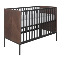 Kidsmill Vince Babybed Black / Oak 60 x 120 cm Best