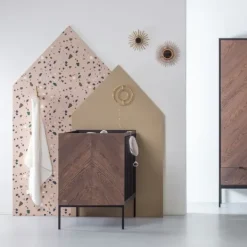 Kidsmill Vince Babybed Black / Oak 60 x 120 cm Best