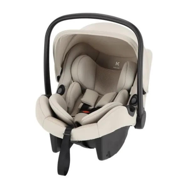 Kidsriver Autostoel - Curve - Clay - 40-87 cm | Kidsriver Isofix Base - Curve Zwart