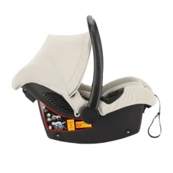 Kidsriver Autostoel - Curve - Clay - 40-87 cm | Kidsriver Isofix Base - Curve Zwart