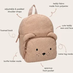Kidzroom Rugzak - Pisa Comfort Friends - Teddy - Brown New