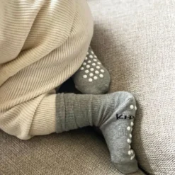 KipKep Anti-slip Blijf-Sokken - 18-24 Maanden - Grey Clearance