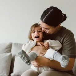 KipKep Anti-slip Blijf-Sokken - 18-24 Maanden - Grey Clearance