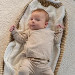 Klein Baby Broekje - Mt. 50 - Beige Melange Best