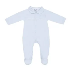 Klein Baby Jumpsuit Met Voetjes - Maat 50 - Baby Blue Outlet