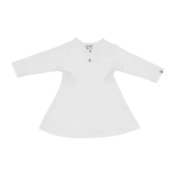 Klein Baby Jurk Rib - maat 50 - Natural White New