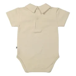 Klein Baby Oxford Tan Romper Met Kraag - Korte Mouw - Mt. 50 - Beige Discount