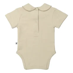 Klein Baby Oxford Tan Romper Korte Mouw - Mt. 50 - Beige