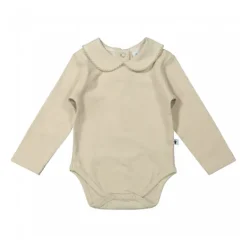 Klein Baby Oxford Tan Romper Lange Mouw - Mt. 50 - Beige Online
