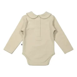 Klein Baby Oxford Tan Romper Lange Mouw - Mt. 50 - Beige Online