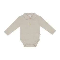 Klein Baby Polo Romper - Mt. 50 - Beige Melange Hot