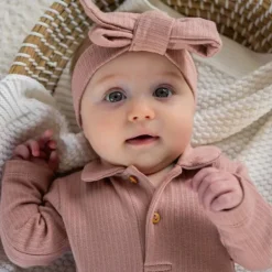 Klein Baby Polo Romper Rib - maat 50 - Fawn Best