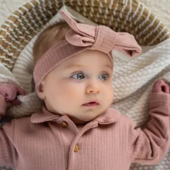 Klein Baby Polo Romper Rib - maat 50 - Fawn Best