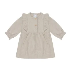 Klein Baby Ruffle Jurk - Mt. 50 - Beige Melange