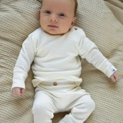 Klein Baby Shirt Rib - maat 50 - Natural White Online