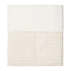 Childhome Koeka Amsterdam Wafel Ledikantdeken - Cotton Fleece - Natural Outlet
