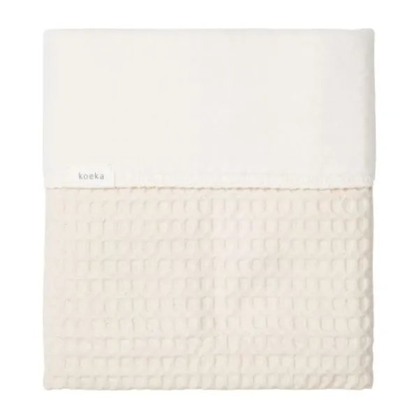 Koeka Amsterdam Wafel Wiegdeken - Cotton Fleece - Natural Best