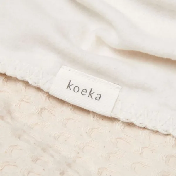 Koeka Amsterdam Wafel Wiegdeken - Cotton Fleece - Natural Best