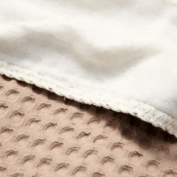 Koeka Amsterdam Wafel Wiegdeken - Cotton Fleece - Natural Best