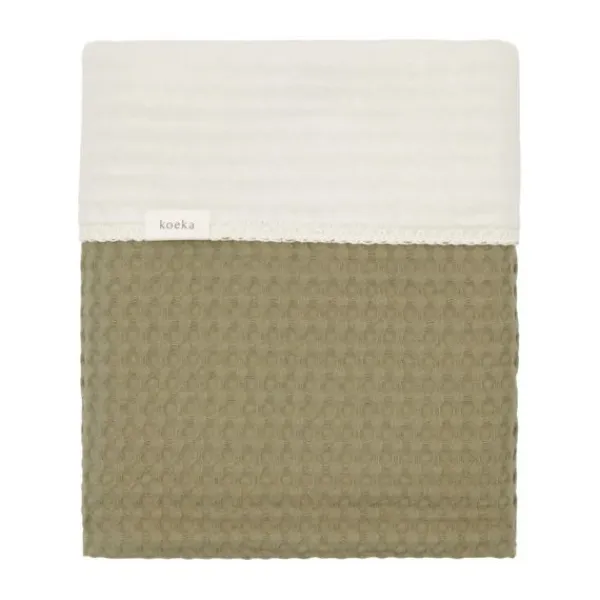 Koeka Amsterdam Wafel Wiegdeken - Cotton Fleece - Natural Best