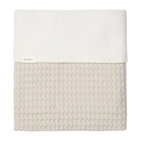 Koeka Amsterdam Wafel Wiegdeken - Cotton Fleece - Natural Best