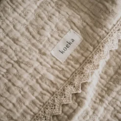 Koeka Elba Ledikantdeken - Lace - Naturel Clearance