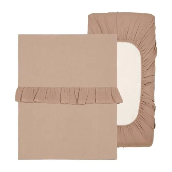 Koeka Faro Ruffle Set Ledikant - Laken En Hoeslaken - Caffe Hot