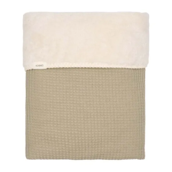 Koeka Ledikantdeken Teddy - Malaga - 100x150 cm - Sage Clearance