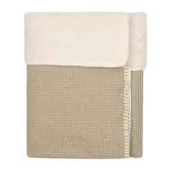 Koeka Ledikantdeken Teddy - Malaga - 100x150 cm - Sage Clearance