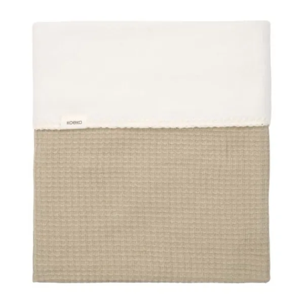 Koeka Malaga Wiegdeken - 100 x 75 - Cotton Fleece - Sage Outlet