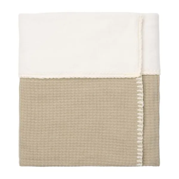 Koeka Malaga Wiegdeken - 100 x 75 - Cotton Fleece - Sage Outlet