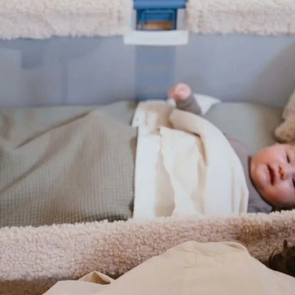 Koeka Malaga Wiegdeken - 100 x 75 - Cotton Fleece - Sage Outlet