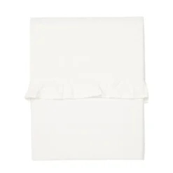 Koeka Ruffle Ledikantlaken Warm White 110 x 140 cm Online