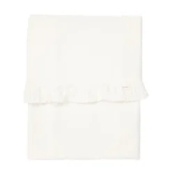 Koeka Ruffle Ledikantlaken Warm White 110 x 140 cm Online