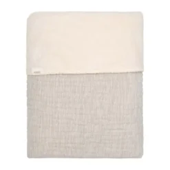 Koeka Wiegdeken Teddy - Rivoli - Stone - 75x100 cm Sale