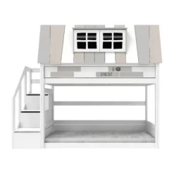 Life Time Laag Huisbed My Hangout - White Wash - Luxe Lattenbodem Outlet