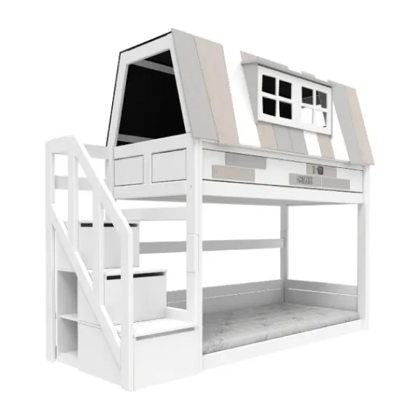 Life Time Laag Huisbed My Hangout - White Wash - Luxe Lattenbodem Outlet
