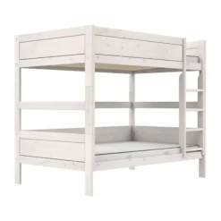 Life Time Stapelbed Premium - White Wash - 120 cm New
