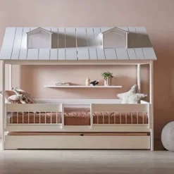 LIFETIME Kidsrooms LIFETIME Beach House Huisbed - 90x200 cm - Premium Rolbodem - Wit Online