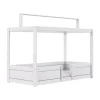 LIFETIME Kidsrooms LIFETIME Bed Met Dakframe - 4-in-1 Bed - Premium Wit Gelakt Online