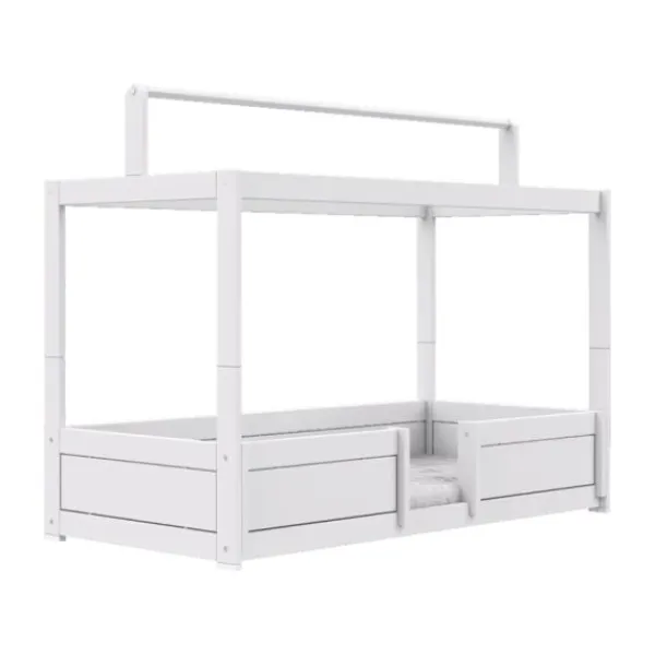 LIFETIME Kidsrooms LIFETIME Bed Met Dakframe - 4-in-1 Bed - Premium Wit Gelakt Online