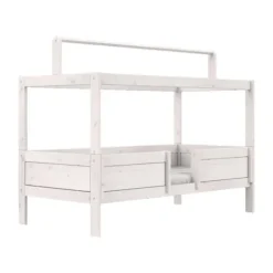 LIFETIME Kidsrooms LIFETIME Bed Met Dakframe - 4-in-1 Bed - Premium Whitewash Sale