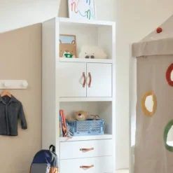 LIFETIME Kidsrooms LIFETIME Boekenkast - Wit - 4 Vakken Discount