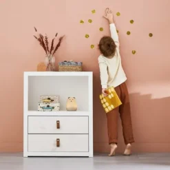 LIFETIME Kidsrooms LIFETIME Boekenkast - Wit - 2 Vakken Discount