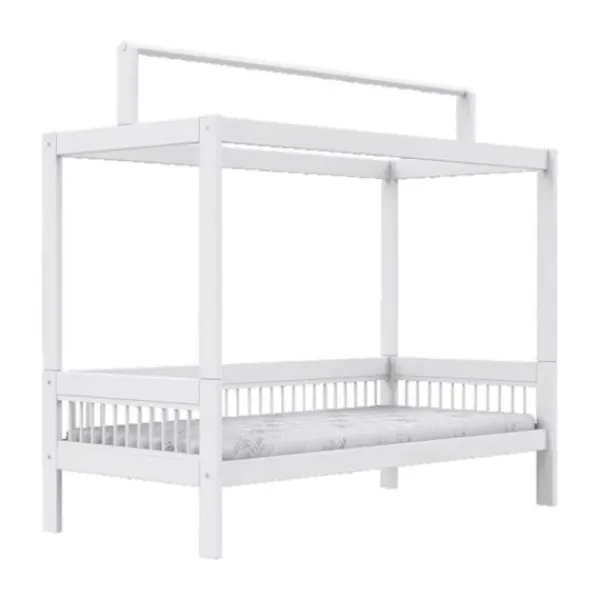LIFETIME Kidsrooms LIFETIME Breeze Bed Met Stofdak Constructie - Wit