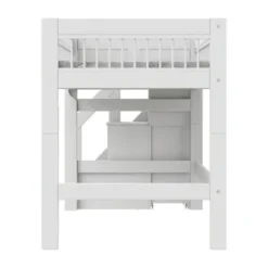 LIFETIME Kidsrooms LIFETIME Breeze Halfhoogslaper Met Trapkast - Wit Online