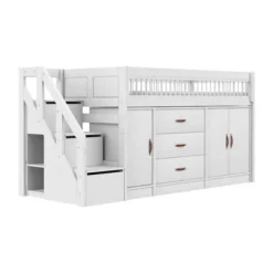 LIFETIME Kidsrooms LIFETIME Breeze Halfhoogslaper All-In-One - Wit